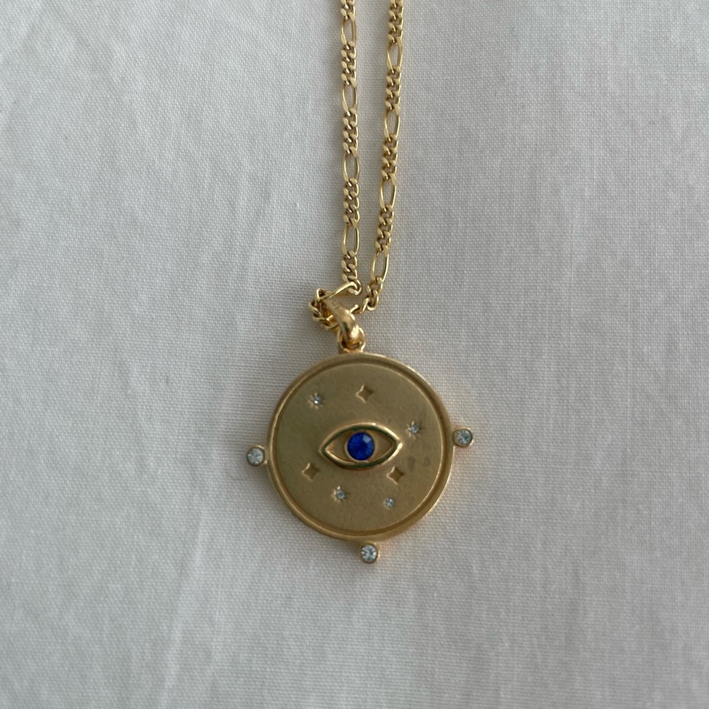 Edge of Ember evil eye necklace